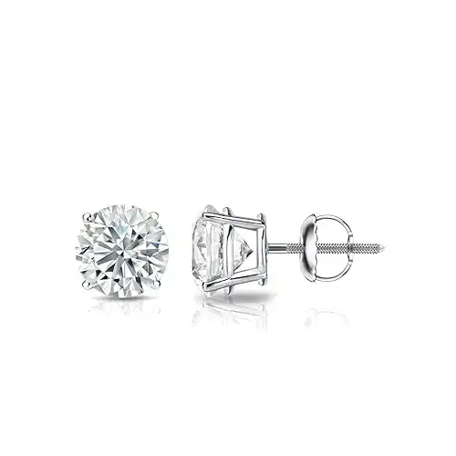 Diamond Round Stud Earrings