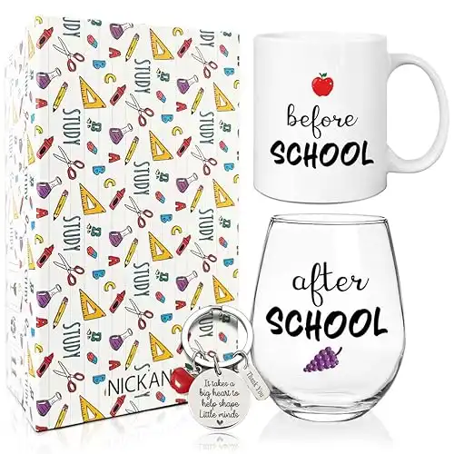 Funny Mug and Glass